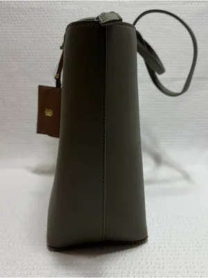 Tommy Hilfiger Olive Green Leather Tote Bag thumbnail 2