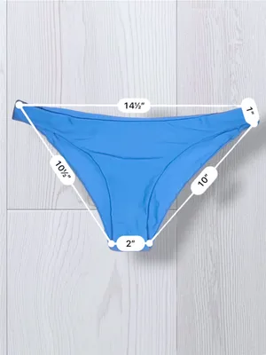 Solid Cornflower Blue Women’s Cheeky Bikini Bottoms Seamless High Leg Low Rise thumbnail 6