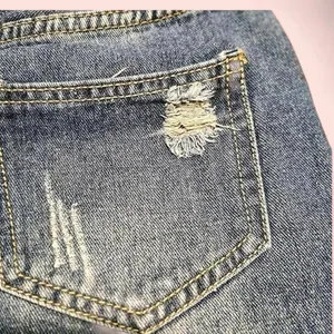 Source Unknown Women’s Distressed Dark Wash Denim Shorts 28 thumbnail 6