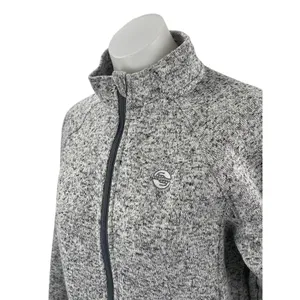 Vantage Summit Fleece Gray Full Zip Long Sleeve Sweatshirt Sweater Jacket Top M thumbnail 2