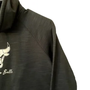 Chicago Bulls black sweater cowl neck comfortable sweater sports athletic thumbnail 3