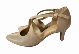 Naturalizer Okira Nude Leather Pointed Toe Heel Pump Women Size 8 NIB thumbnail 1