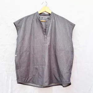 Figs | Rafaela Oversized Scrub Top Shirt In Graphite Gray Medium thumbnail 5