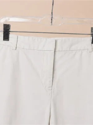 Talbots White Bermuda Shorts Size 10 Classic Chino Preppy Nantucket Coastal Chic thumbnail 3
