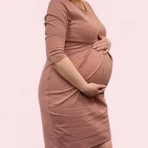 Maternity Women's Dusty Rose Sheath Dress thumbnail 6