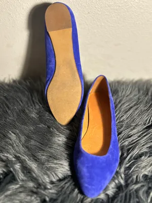 Madewell The Sidewalk Skimmer Suede Blue Pointed-Toe Flats Sz 8 thumbnail 8