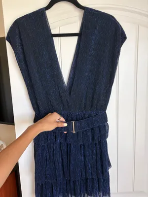 Lily rain olivaceous sparkle mini dress thumbnail 2