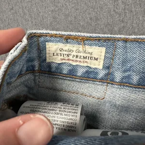 Levis 501 Skinny Jeans Womens 28 Premium Light Button Fly High Rise Distressed thumbnail 9
