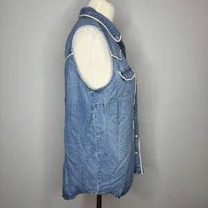 Stetson - Sleeveless Denim Western Shirt thumbnail 4