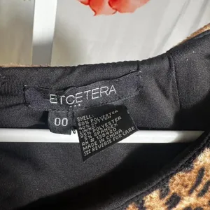 H64. Etcetera leopard print midi dress Size 00 thumbnail 2