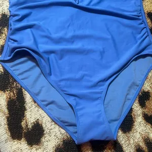 NWT Nicole Miller Blue One Piece Swimsuit Swimwear thumbnail 2