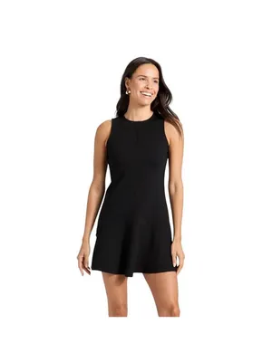 A New Day Womens Seam Detail Ponte Knit Flounce Mini Dress 94434589 Black S thumbnail 7
