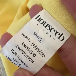 HOUSE OF CB ‎ Alanya Lemon Floral Tie Front Top Size Small thumbnail 7