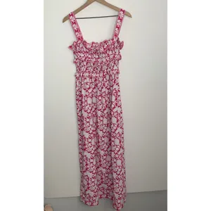 Saylor Denise Tiered Pink Floral Maxi Womens Dress Small thumbnail 4