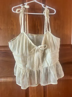 Yellow American Eagle Top Crop thumbnail 1