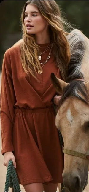 Free People Beach NWT Santa Maria Mini Dress Sz Small oversized thumbnail 1