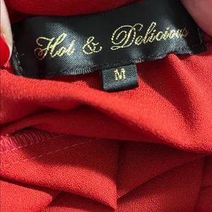 Hot & Delicious Red Halter Tie-Back One-Piece Romper thumbnail 2