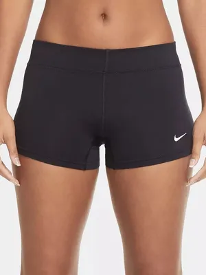 Nike Women’s Black Performance Volleyball Spandex Shorts with Swoosh Medium thumbnail 1