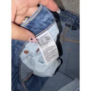 American Eagle Womens Super High-Rise Baggy Wide Leg Jeans 14 Meas: 34x27 thumbnail 6
