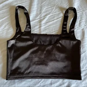 Adika Slick Satin Finish Crop Top thumbnail 6