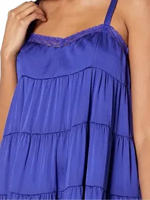 Intimately Free People Full Swing Mini Dress in Iris Combo thumbnail 2