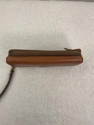 Fossil Brown Leather Wristlet Wallet thumbnail 7