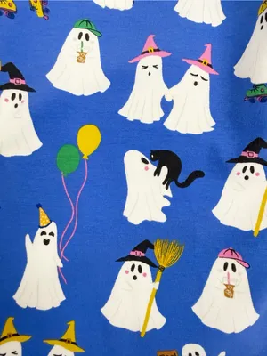 Bedhead PJs X Anthropologie That’s The Spirit Ghost Halloween Classic Jersey Set thumbnail 15