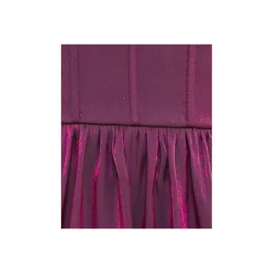 NWT B. Darlin Juniors Corset Flutter Sleeve Fit Flare Dress K43AU17 Berry 0 thumbnail 4