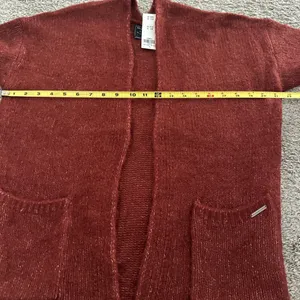 Abercrombie & Fitch Open-Front Cardigan Sweater - Rust Brown thumbnail 4