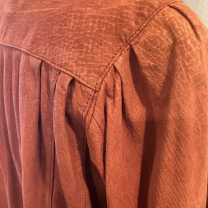 Vintage Jasmin Jonquet Rust Genuine Cowhide Leather Jacket Slouchy 80s L thumbnail 10