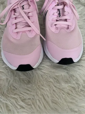 Nike Light Pink Young Star Runner 3 GS Sneakers Black Swoosh Size US5.5Y UK5 EUR thumbnail 4
