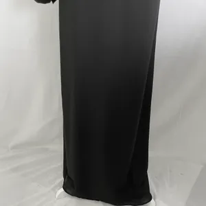 New Krisa One Sleeve Maxi One Shoulder Long Sleeve Side Slit Dress Black Size XS thumbnail 14