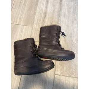 FitFlop Mukluk Leather Shearling Lined Winter Boots Brown Womens‎ 6 thumbnail 7