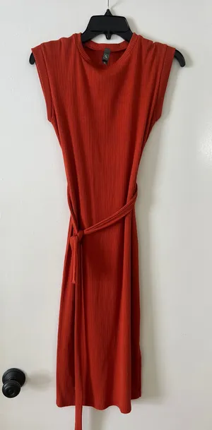 Alya Burnt Orange Dress thumbnail 1