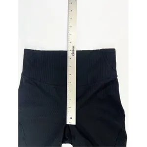 Lululemon‎ Base Pace 8" High-Rise Ribbed Black Shorts Nulux Size 4 thumbnail 5
