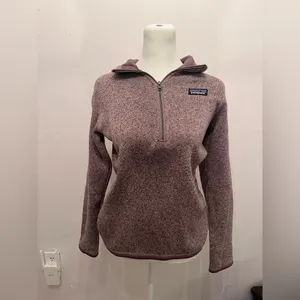 Patagonia Better Sweater 1/4 Zip Purple Size Extra Small Women's Jacket thumbnail 2