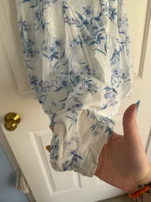 Altard state blue floral romper thumbnail 4