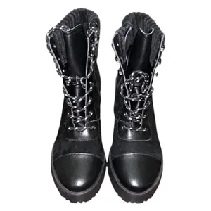 Chelsea & Violet Black Leather Suede Boots(Size 10M) thumbnail 6