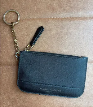 Marc Jacobs Saffiano leather top-zip coin pouch and card case thumbnail 1