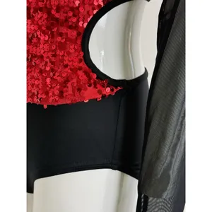 Weissman Dance Leotard Women’s Adult Medium MA Sequin Costume Long Sleeve thumbnail 13