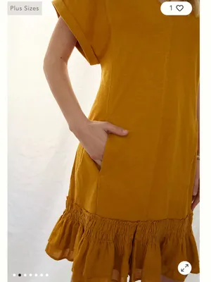 ANTHROPOLOGIE Daily Practice Solana Ruffled Tunic Dress Small thumbnail 3
