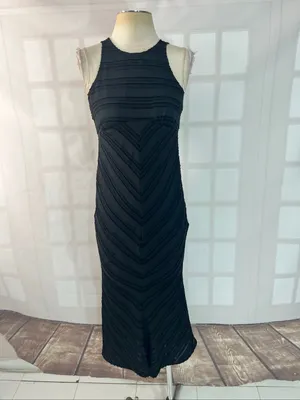 Anthropologie Maeve Textured Slip Midi Dress size xxs thumbnail 5