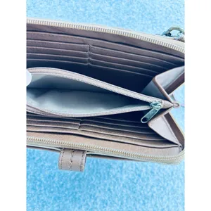The Sak Leather Embossed Wallet Wristlet Travel‎ Organizer With Strap thumbnail 5