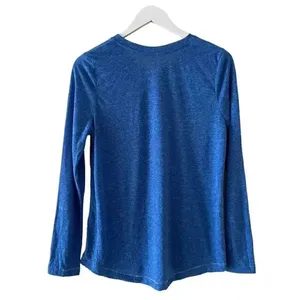NBA Golden State Warriors Logo V Neck Adidas Women's Royal Long Sleeve Shirt SZ thumbnail 6