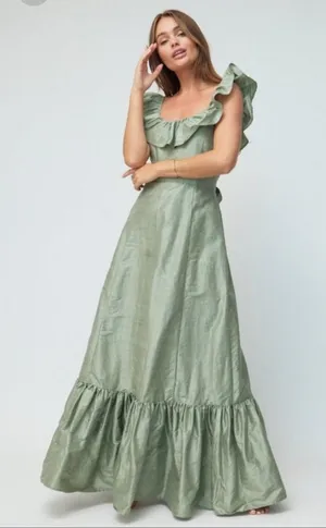 Louise New York The Camille Dress in Sage thumbnail 1