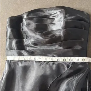 Women’s Black Strapless Full Length Prom Formal Dress Zip Back Size 10 NEW thumbnail 9