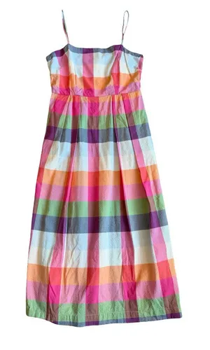 Kate Spade For Target Colorful Plaid Dress A-Line Spaghetti Strap Size Small thumbnail 1