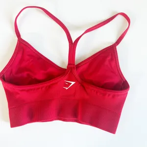 Gymshark Womens Sweat Seamless Light Support Active Gym Sports Bra Size‎ XS Red thumbnail 4