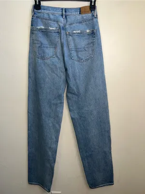American Eagle Outfitters Baggy Jeans size 0 Light Blue Women's thumbnail 4