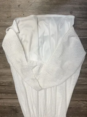 Nanette Nanette Lepore White Eyelet Maxi Dress Size 8 thumbnail 5